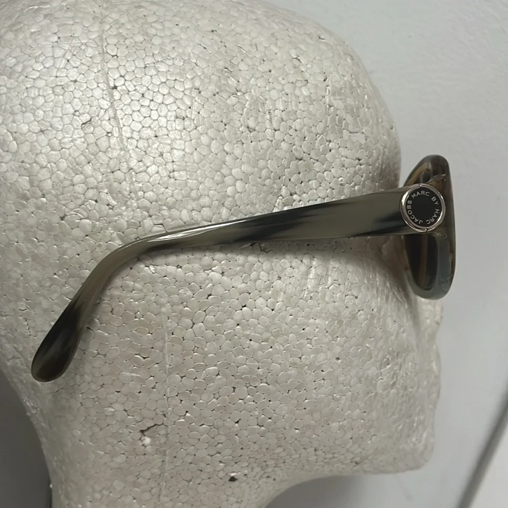 Marc by Marc Jacobs Green Brown Tortoiseshell Eyeglasses Sunglasses Frame w Case